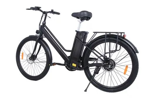 Front and rear disc brake system on a 48V dual motor e-scooter.