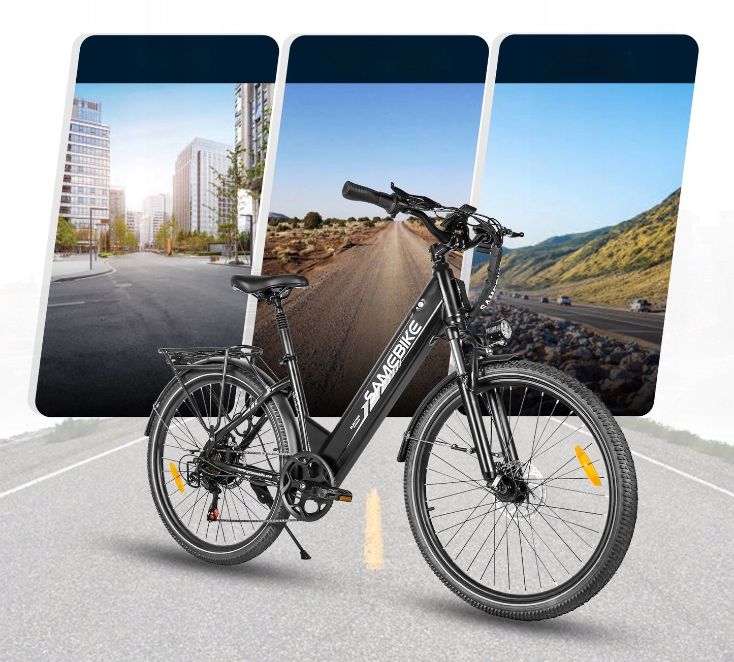 Samebike RS-A01Pro Electric Bike 500W 36V 15Ah 26" City E-Bike 35 km/h