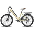 Side view of an electric bicycle with lockable battery and 42Nm motor.