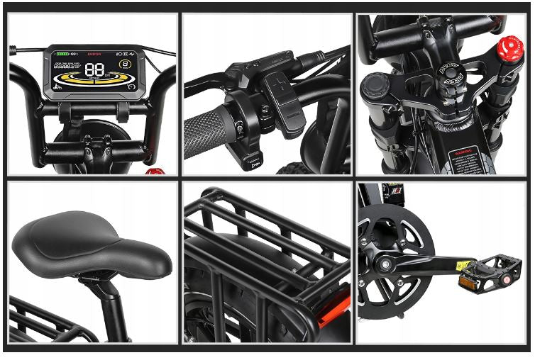 Elektrobicykel Samebike RS-A02 17Ah 1200W