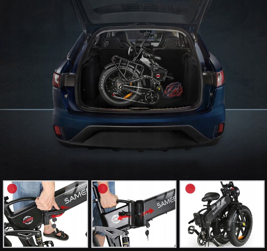 Elektrobicykel Samebike RS-A02 17Ah 1200W