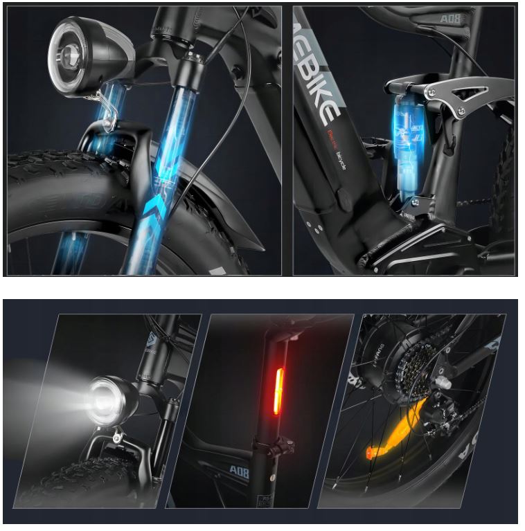 Electric bicycle Samebike RS-A08 17Ah 750W